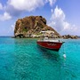 A Sand Dollar Boat on the water of St Maarten