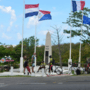 The boarder between the Dutch Side and French Side of St Maarten/St Martin